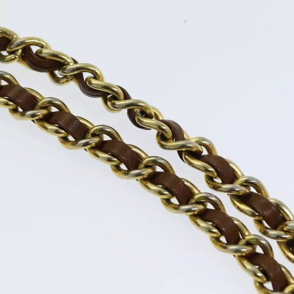 PRADA Quilted Chain Shoulder Bag Nylon Beige Auth ki4426 - Picture 11 of 16